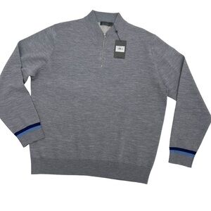 G4 G/Fore Mens Size XL Merino Wool blend Golf Pullover Sweater gray New